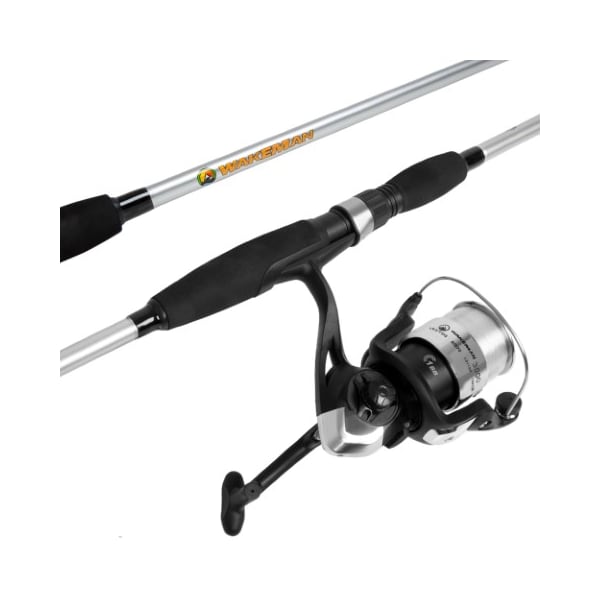 Leisure Sports Fishing Rod and Reel Combo, Spinning Reel Pole, Gear for Bass and Trout, Strike Series, Silver 899169FJA - main